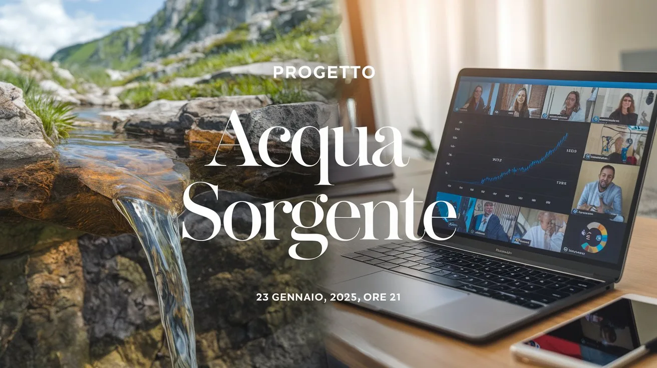 Presentazione del Progetto Acqua Sorgente durante il webinar CAI del 23 gennaio 2025.