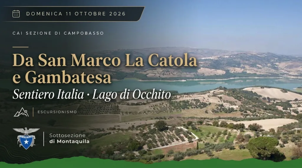 Panoramica collinare del territorio tra San Marco La Catola e la valle del Fortore con veduta verso il Lago di Occhito.