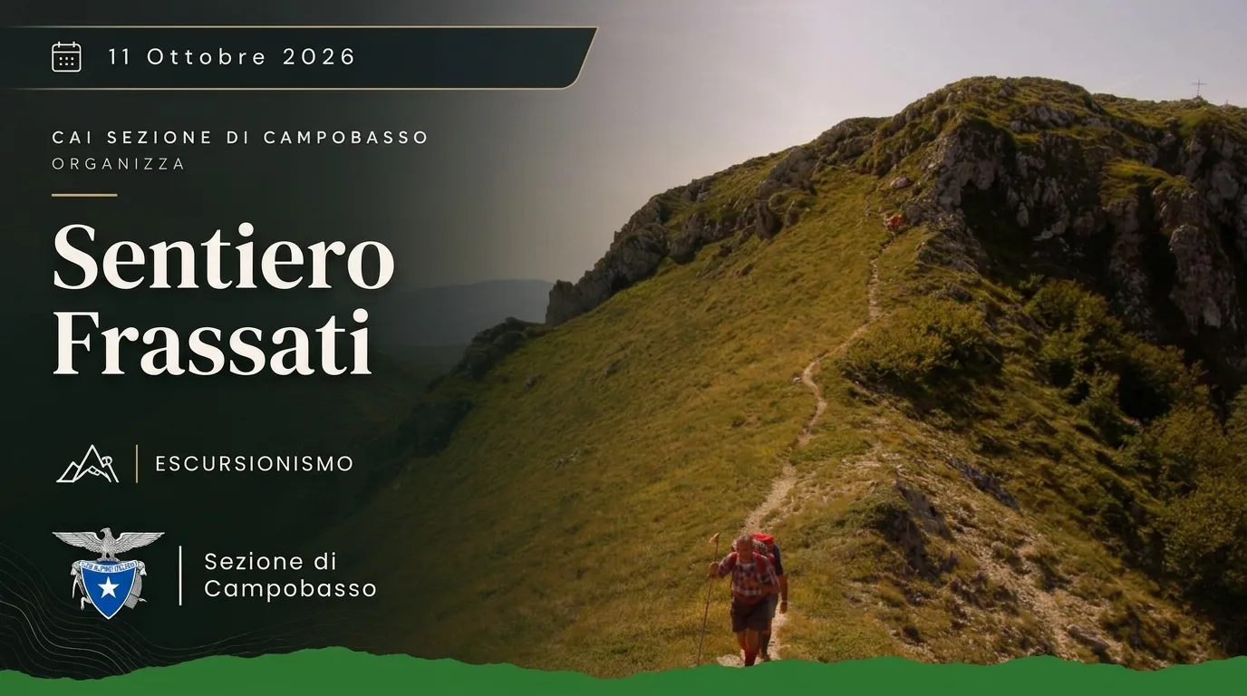 Panoramica autunnale del paesaggio montano lungo il Sentiero Frassati con vegetazione e sentiero escursionistico.